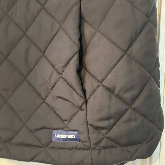Lands' End Womens Quilted Black Vest - Picture 6 of 8